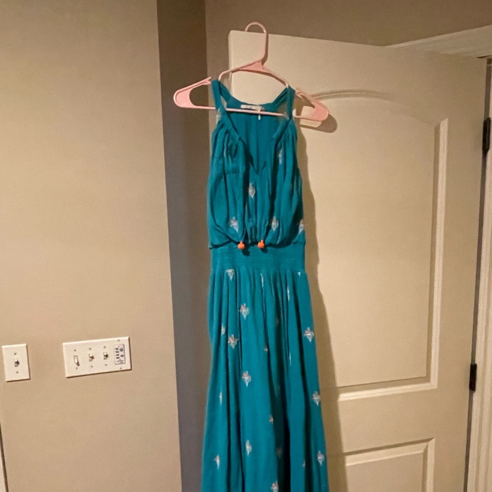 Floreat skyscraper turquoise dress from Anthropologie - Picture 4 of 5